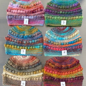 NEW COLORS ADDED!! Color Choice Bumpy Beanie Hat, Soft Crochet Beanie, Colorful Hat