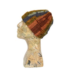 Hand Knit Beanie,Warm Caps,Multicolor Beanie, Boho Beanie,Cozy Chunky knit,Funky Beanie,Unisex Beanie,Winter Beanies,Fisherman Skull Cap,